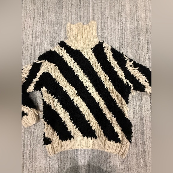 NWT Zimmermann Cosmic Stripe Wool Blend Turtleneck Sweater - Picture 6 of 12